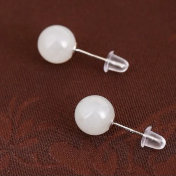 白玉8mm耳钉福袋甄选