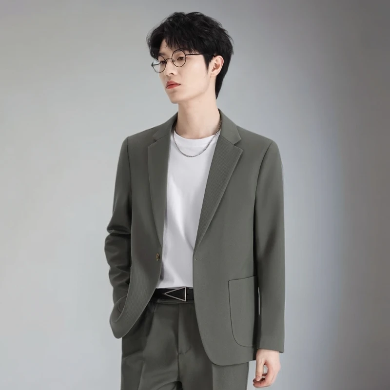 DIIIVERGOM西服套装休闲轻职风痞帅婚礼小西装精致韩风潮流宽松