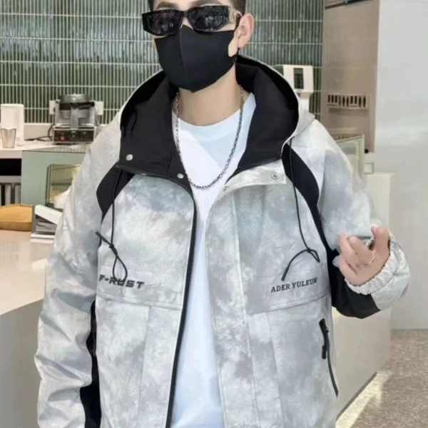 959连帽休闲时尚百搭潮流加厚冬季男士短款