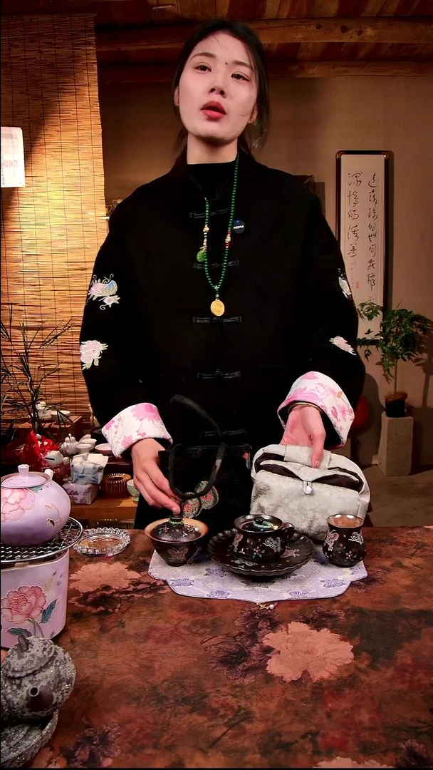 亘古文创茶具分享@茶席大小包各一个