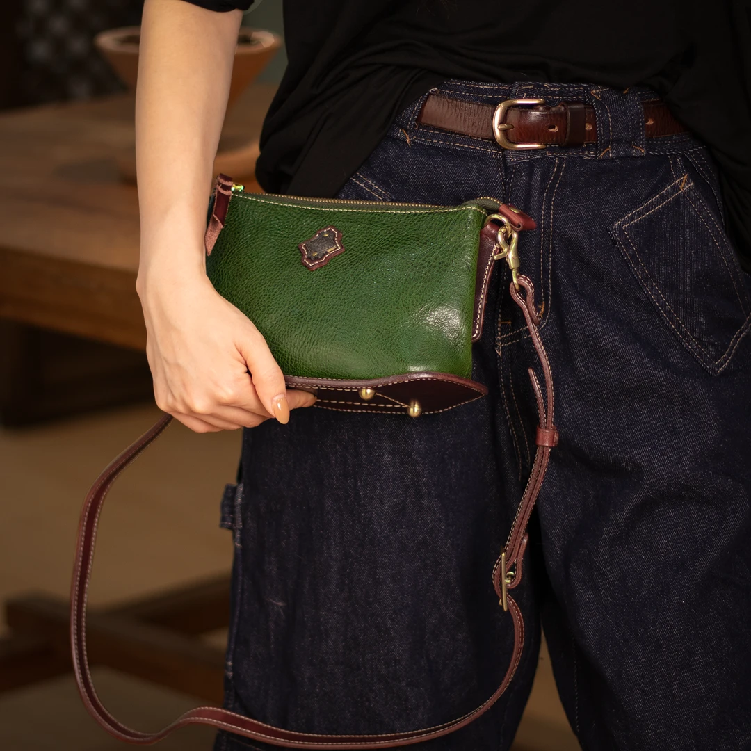 头层牛皮夏季新款帆船包 滑板包 手工包12469