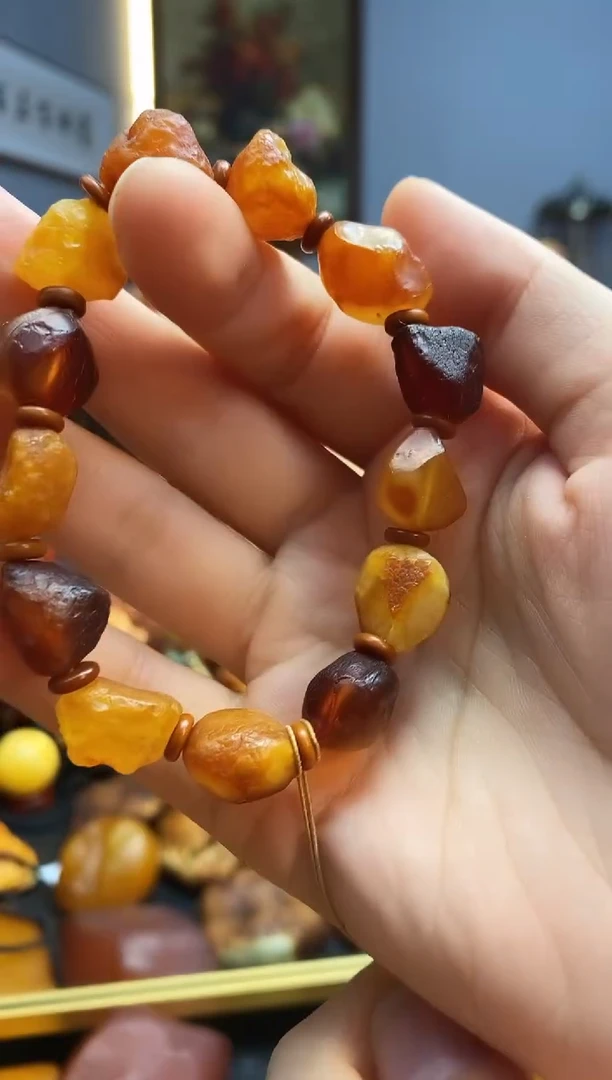手链琥珀未镶嵌手串