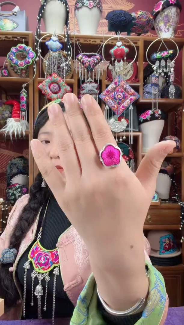 刺绣戒指45甜甜家