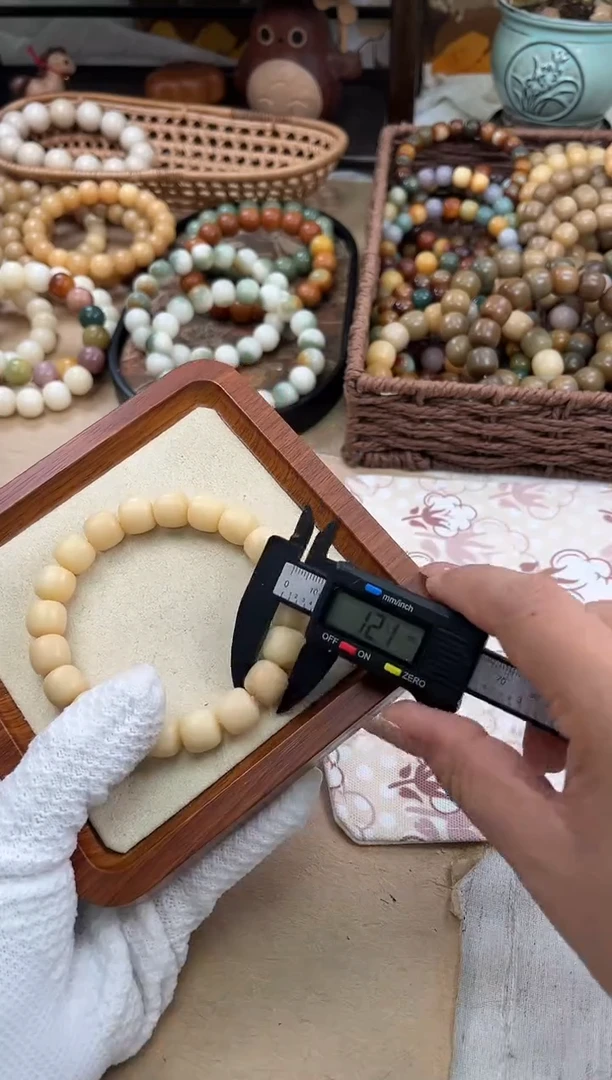 手串菩提根/象牙果a799 卡12.8 干磨海子