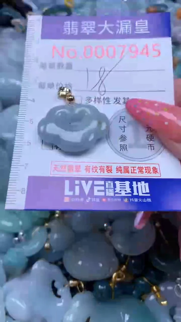 翡翠未镶嵌吊坠(不含链)7945