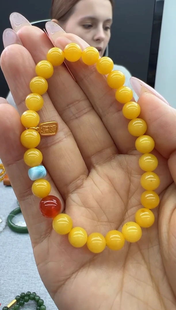 【闪购商品】琥珀手链未镶嵌398秒拍号