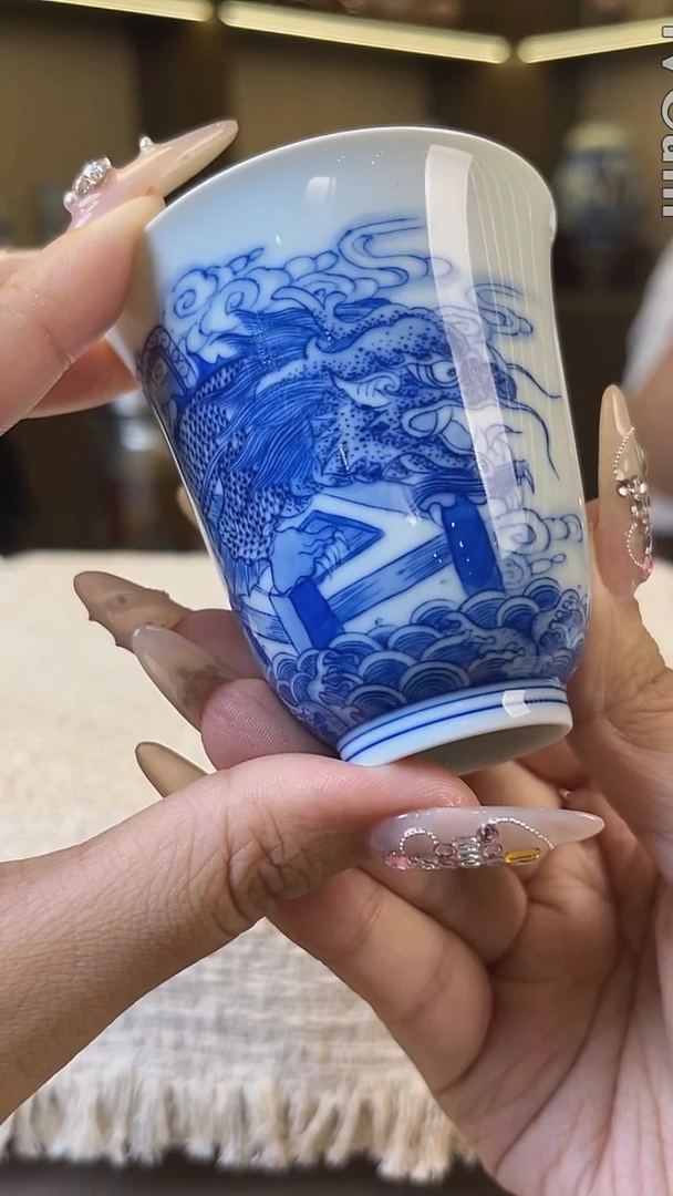 瓷片景德镇毛仔柴窑杯