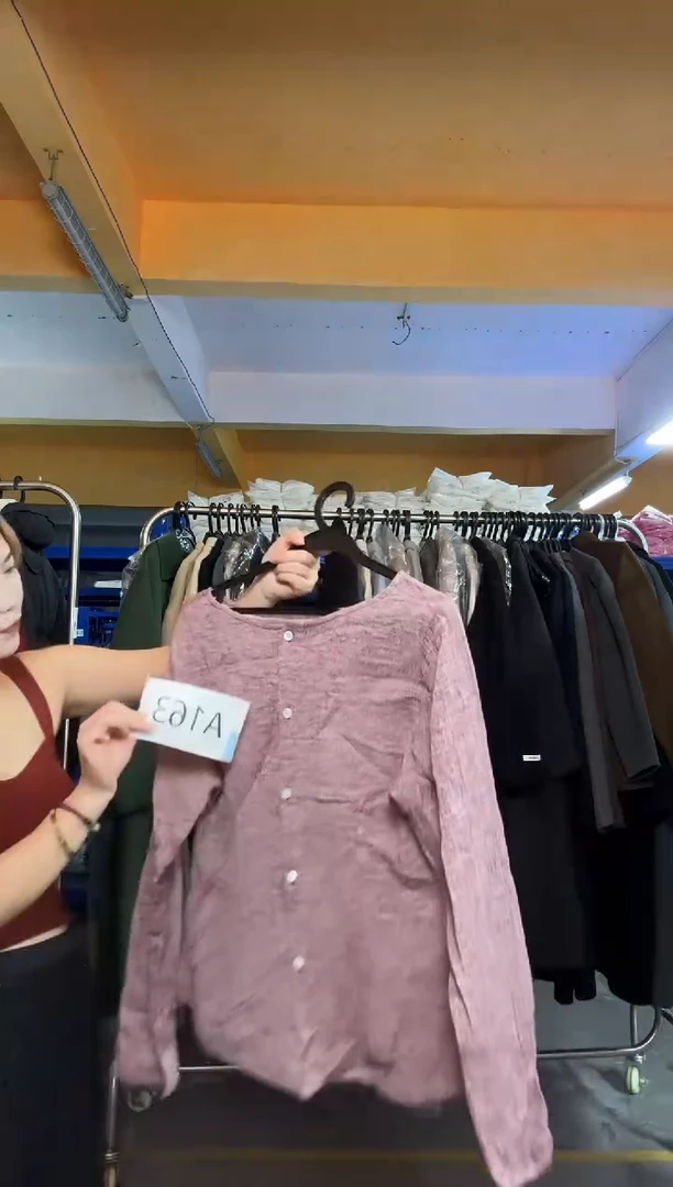 A163粉色衬衫均码