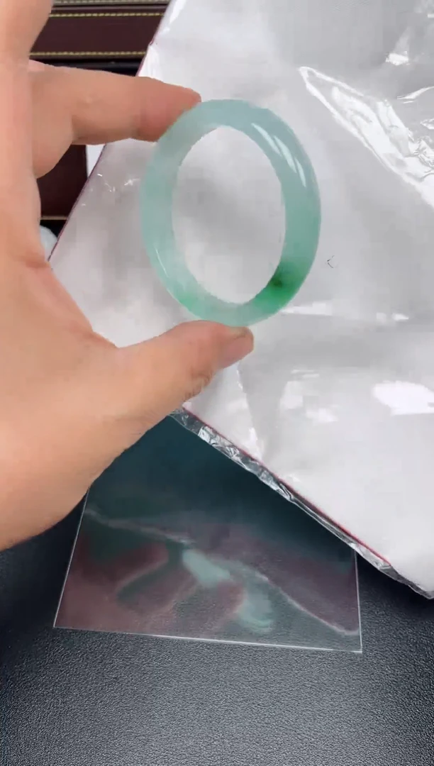 未镶嵌手镯翡翠断码处理，默认微瑕编号---50