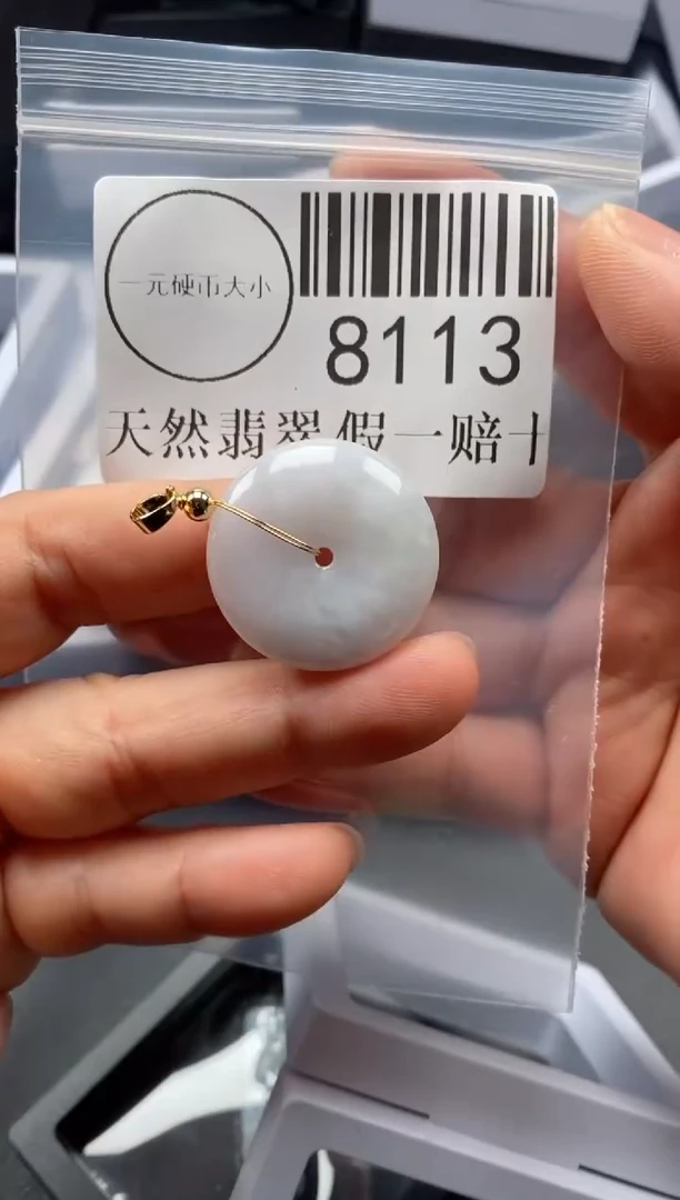 翡翠未镶嵌吊坠(不含链)8113