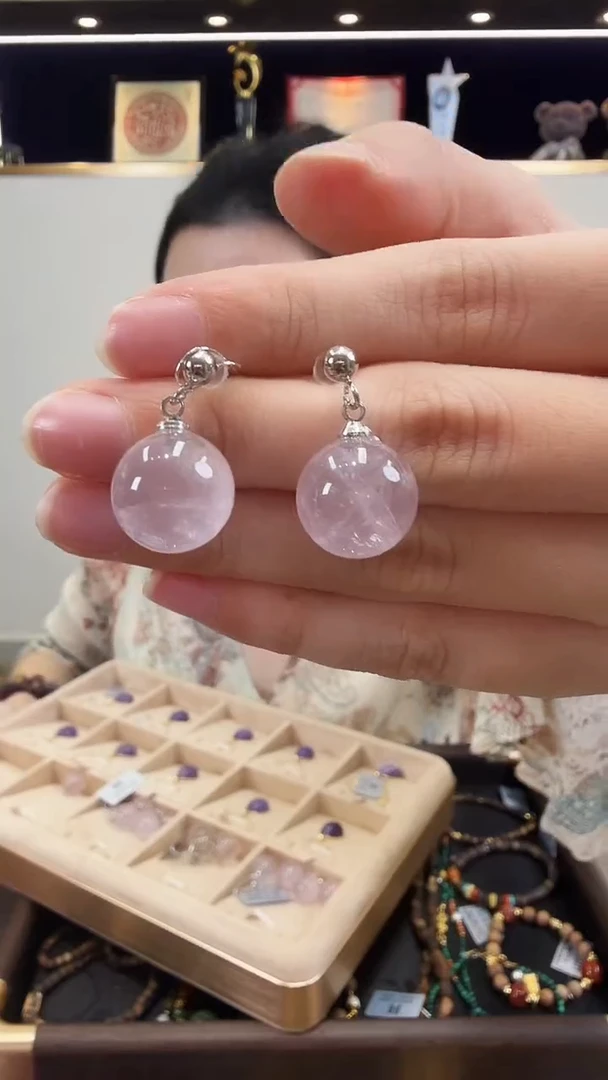 银S925镶嵌耳饰水晶34