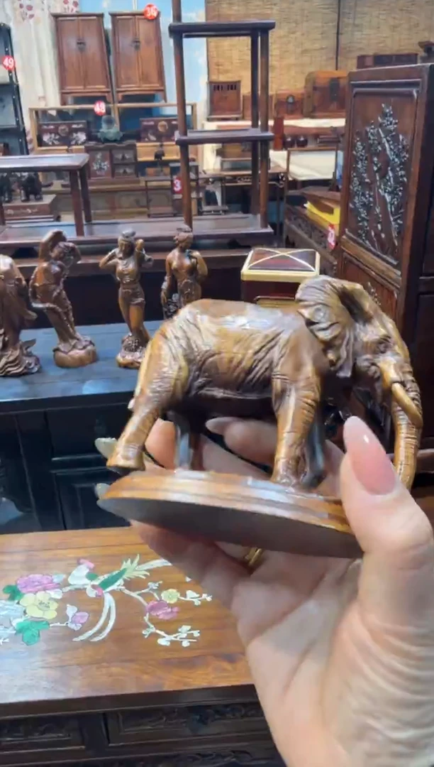 木黄杨 吉象摆件