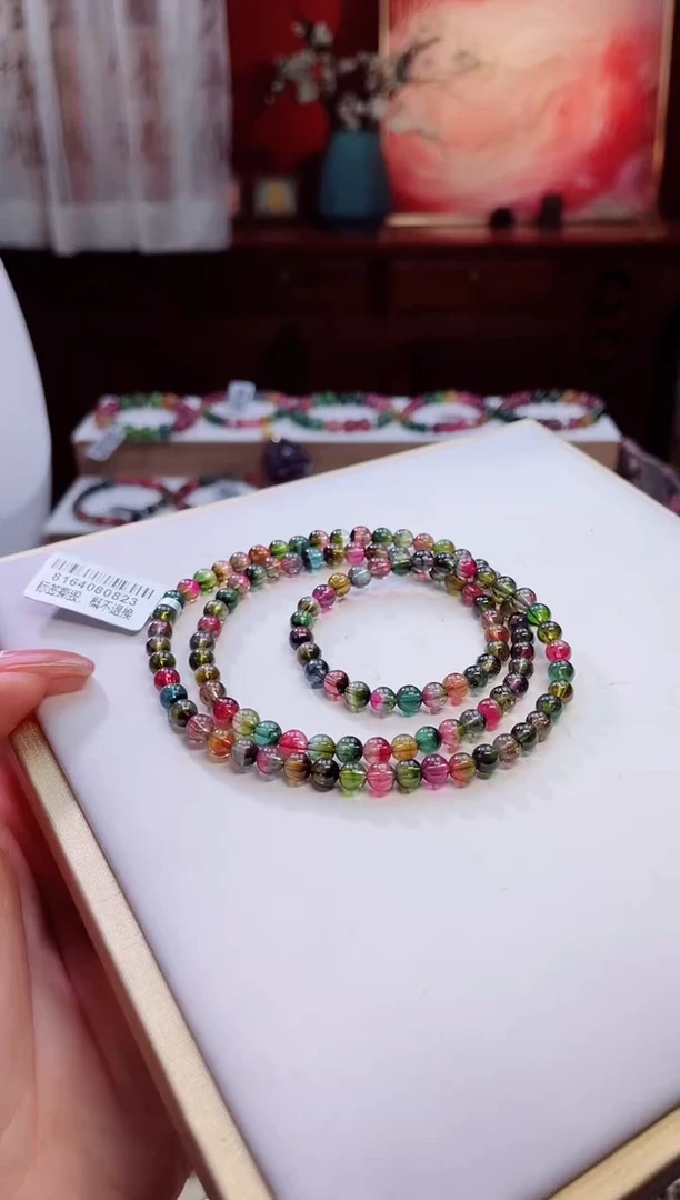 手串未镶嵌碧玺手串多样性发其一