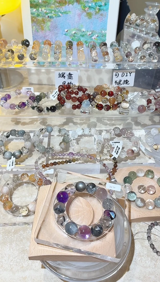 银S925镶嵌手链水晶紫色水晶手串