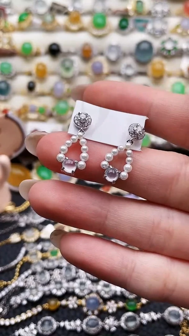 银S925镶嵌戒指翡翠73