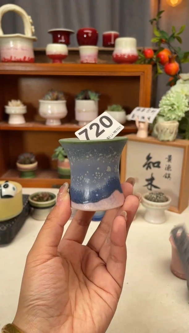 瓷片720知木小芳花盆