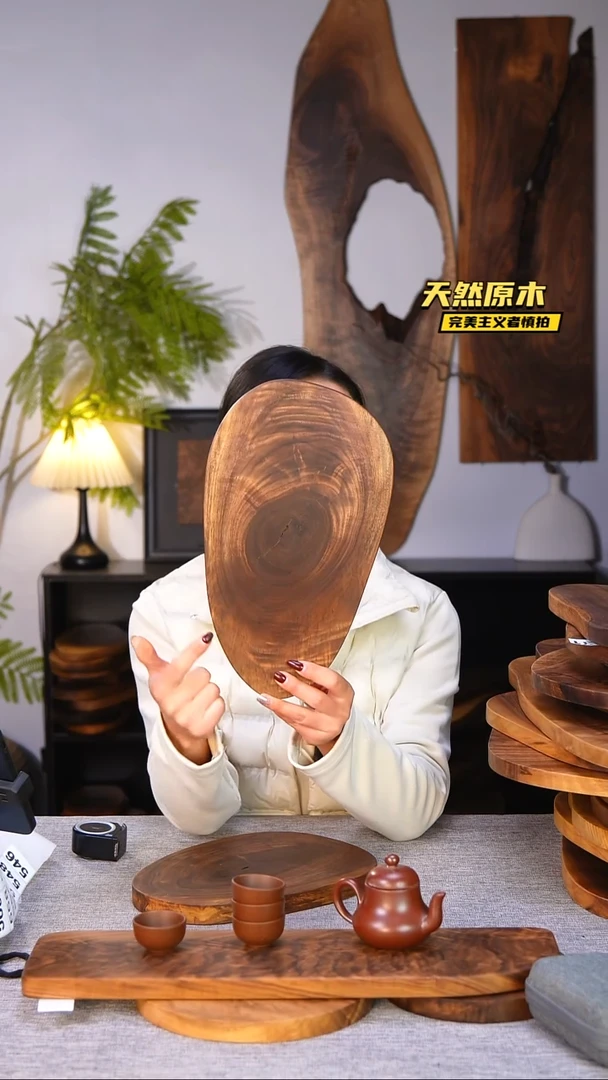 木北美黑胡桃原木.干裂疤结不属于商品质量问题完美主义者慎拍