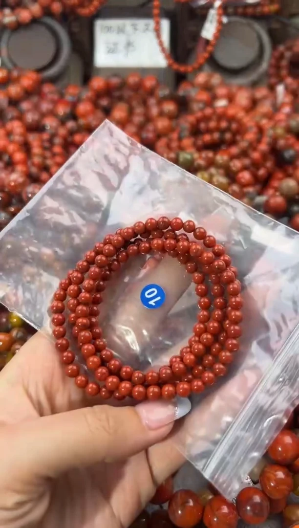 未镶嵌手串南红玛瑙5+