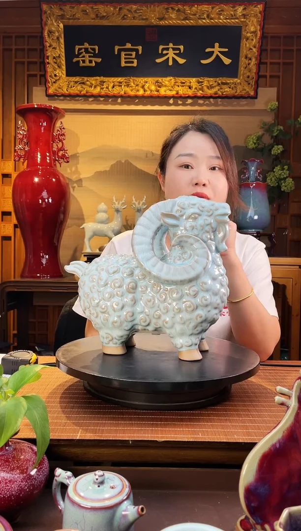 摆件大宋官窑【喜洋洋】洋溢吉祥