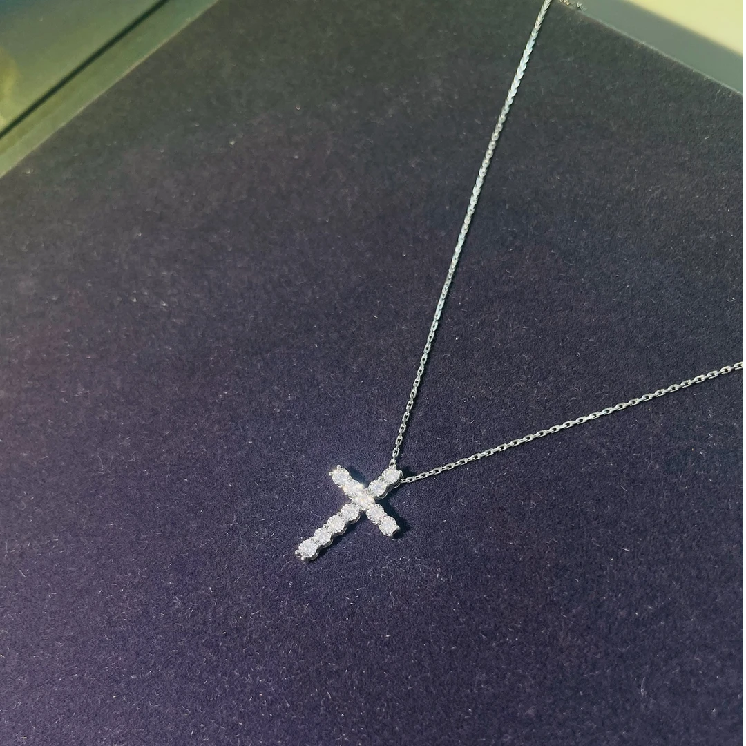 【富恩珠宝】18k  1克拉十字架套链 ZSDZ001428