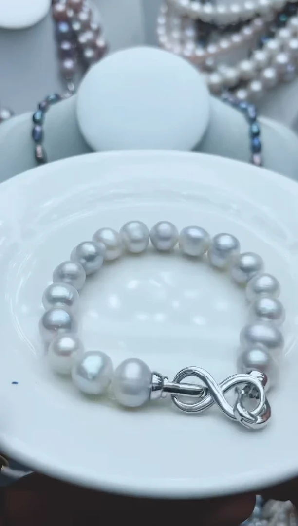 【闪购商品】淡水珍珠颈饰钛钢1