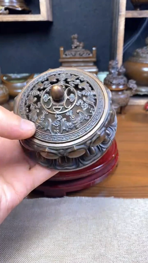 【闪购商品】苏工 普工精品铜 摆件熏香炉/摆件