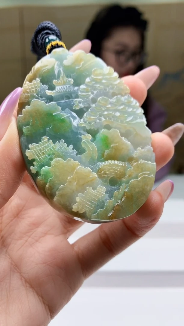 【闪购商品】定制翡翠未镶嵌5156ty-毛货挂件149