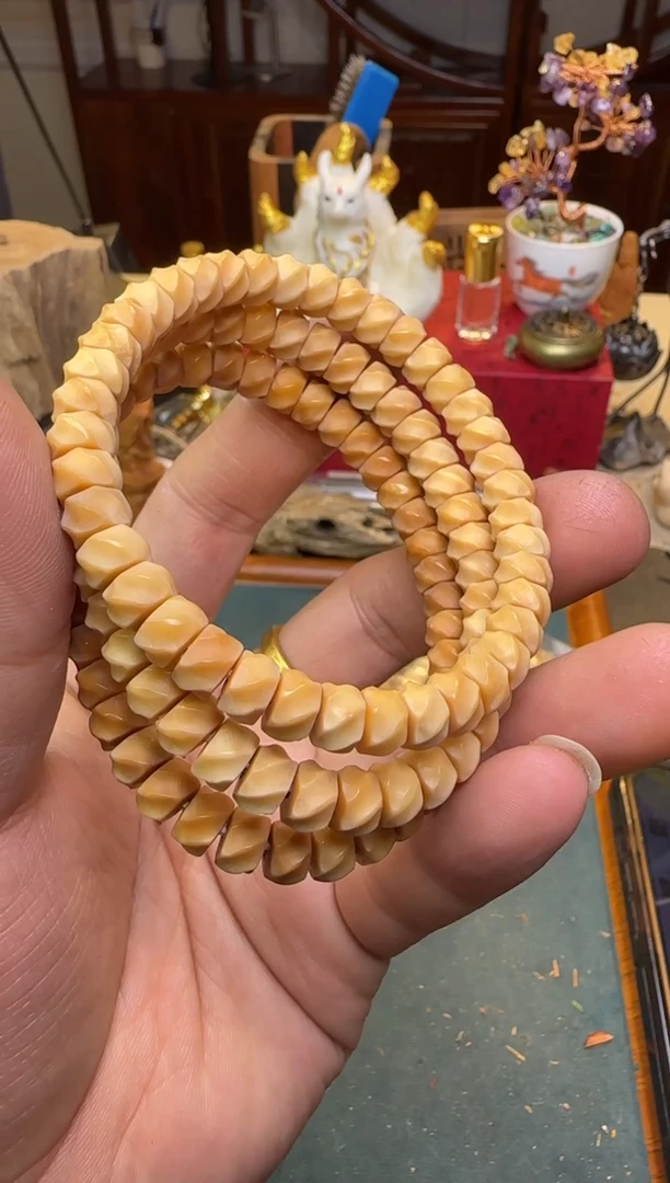 【闪购商品】白玉菩提手串龙脊单圈药片刀锋8mm