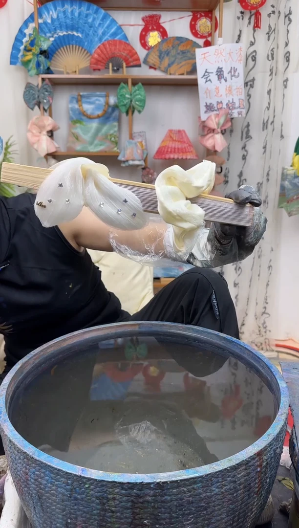 非金属布艺抓夹发圈两件套