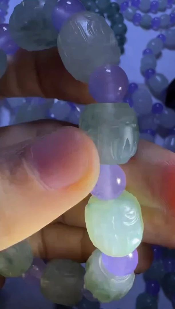 未镶嵌定制翡翠手串