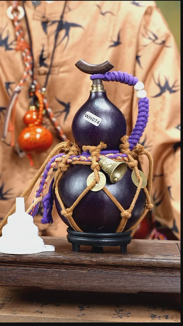 WH074网兜款大漆酒葫芦（现货现发）