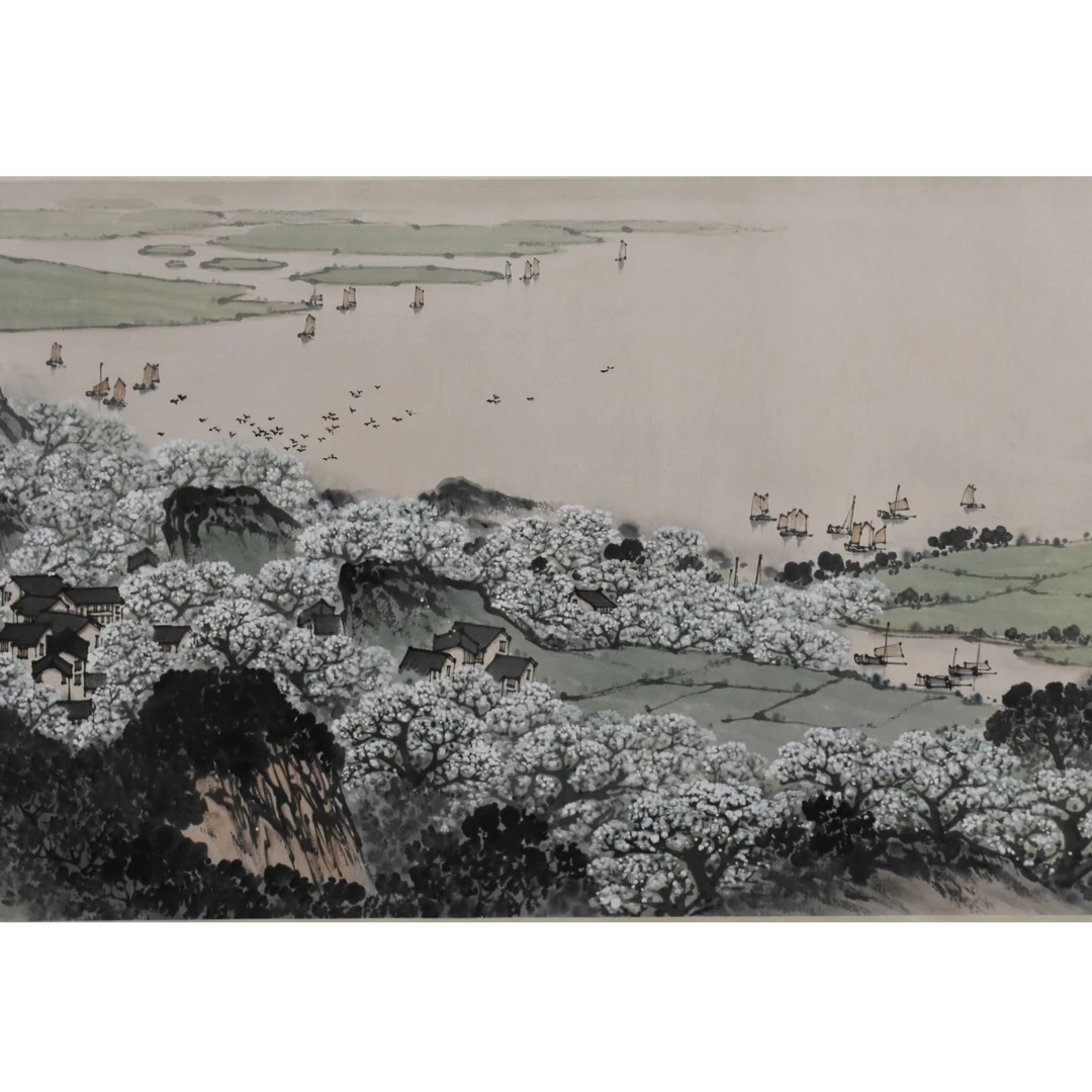 HM8054 山水图 68×137cm 纸本镜片 8.4平尺