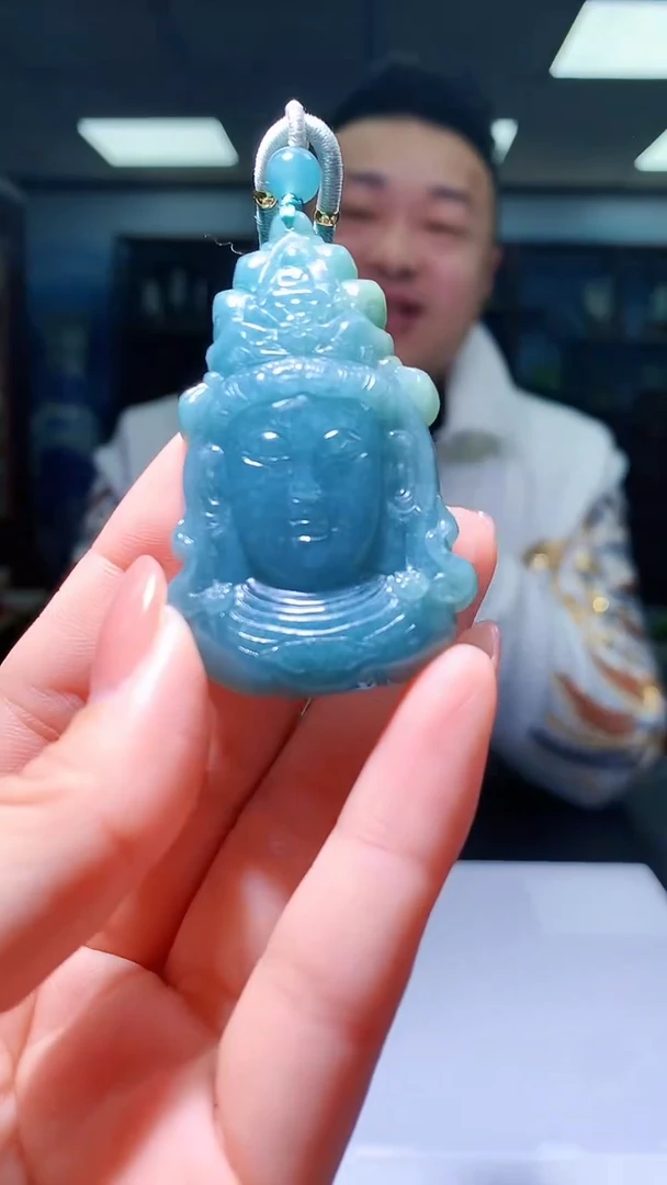 【闪购商品】定制翡翠未镶嵌1052hm-毛货挂件14