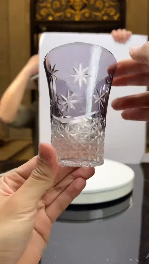 【闪购商品】茶宠AJ1116013紫色刻花杯