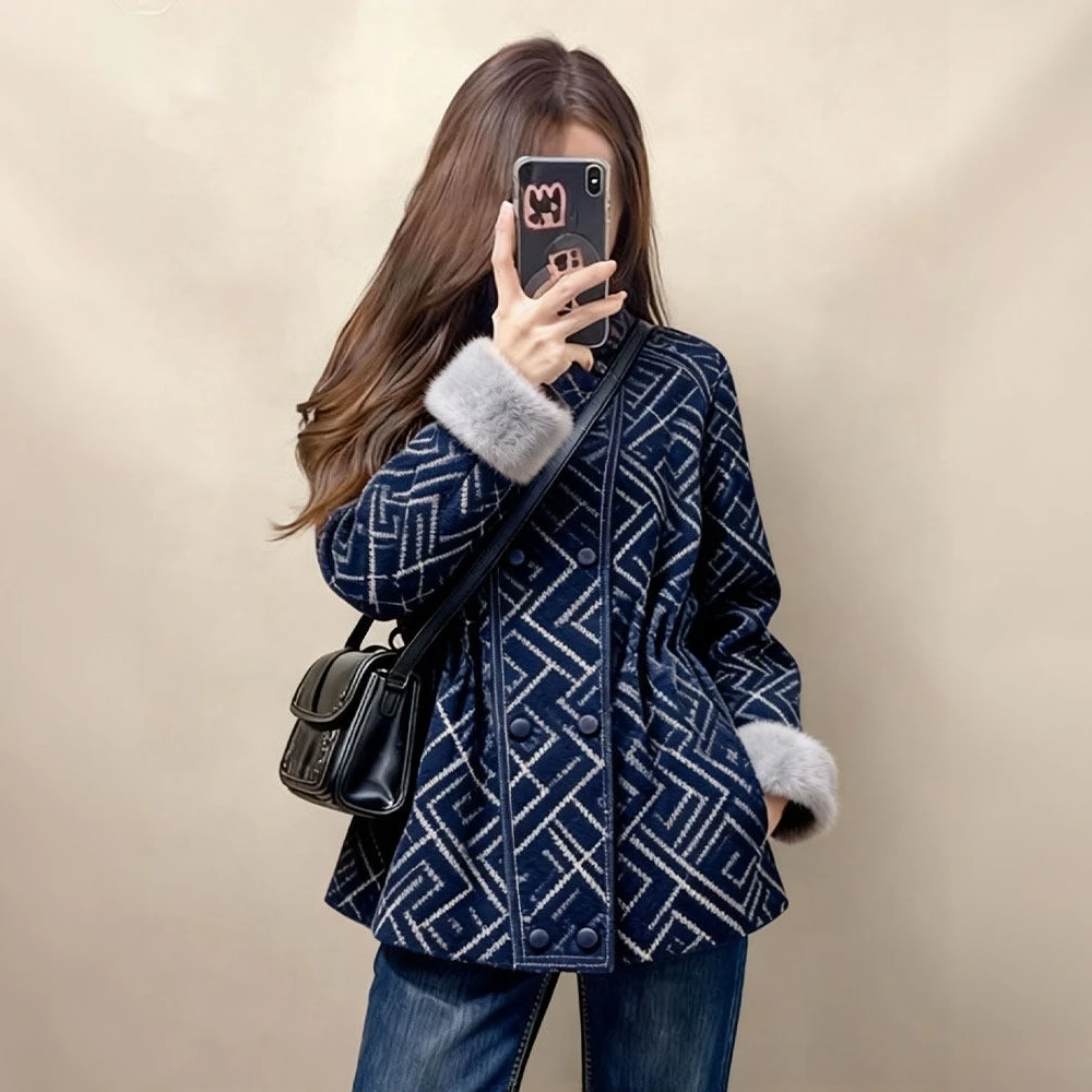 独特气质轻奢感巨好看小香风毛毛外套女2025冬季新款今年流行爆款