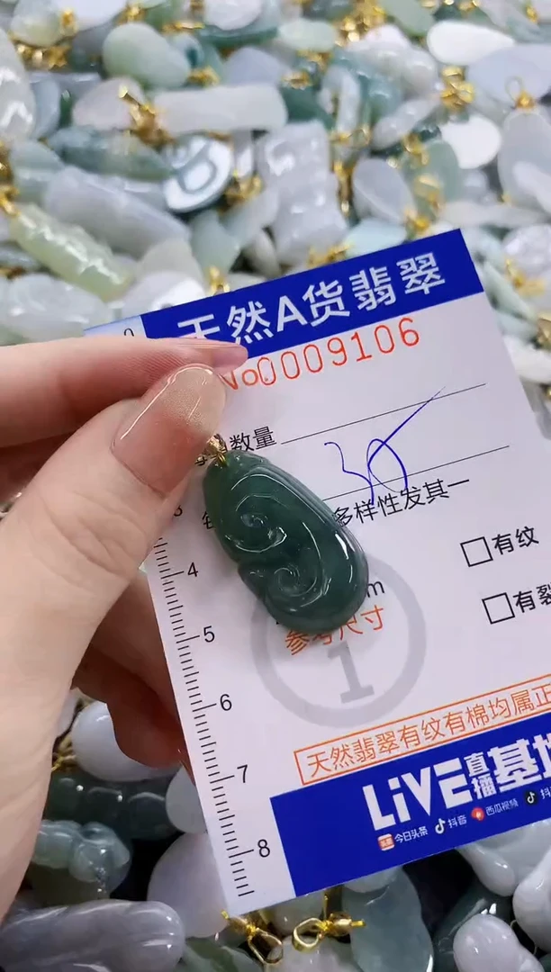 颈饰未镶嵌翡翠天然A货翡翠