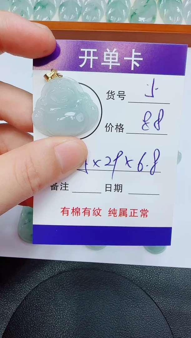 翡翠未镶嵌吊坠(赠链)5