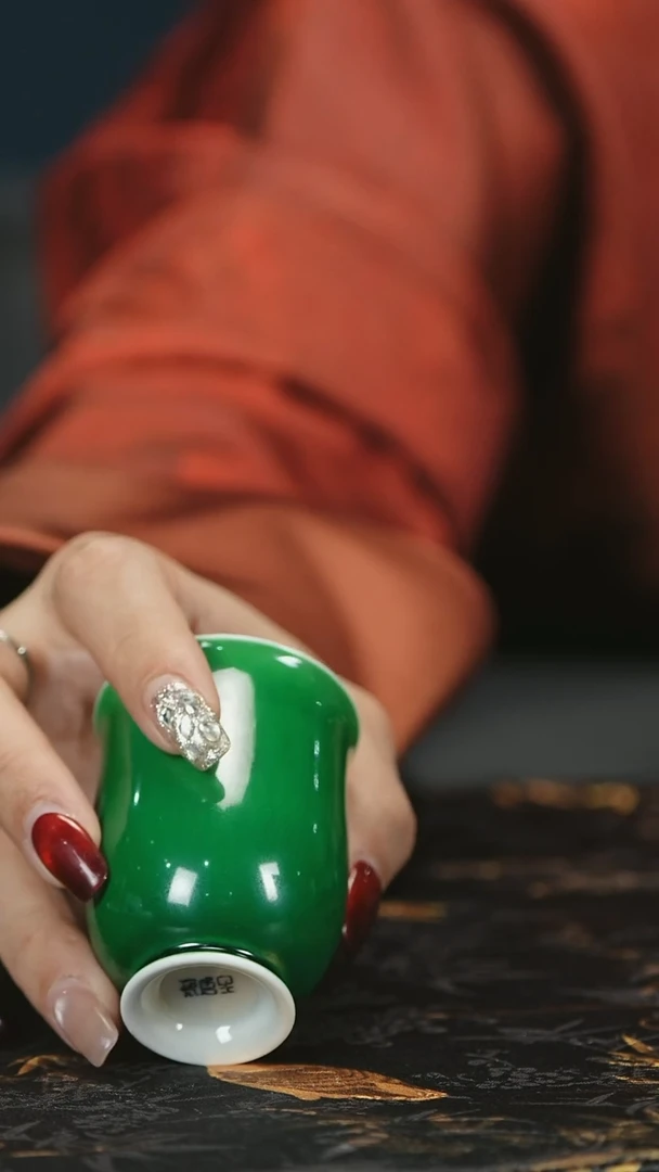 【闪购商品】瓷唐里郎窑绿小杯杯