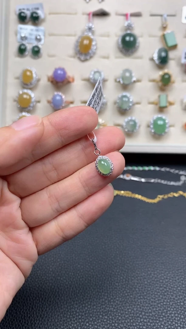 【闪购商品】翡翠戒指银S925镶嵌1111