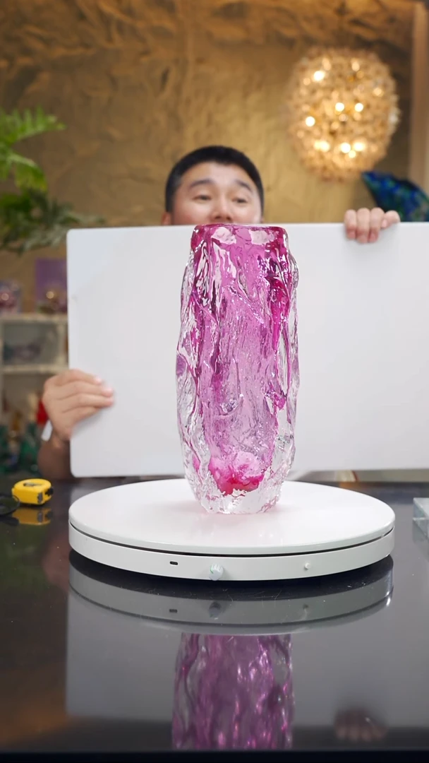 摆件设计款金红树纹花瓶