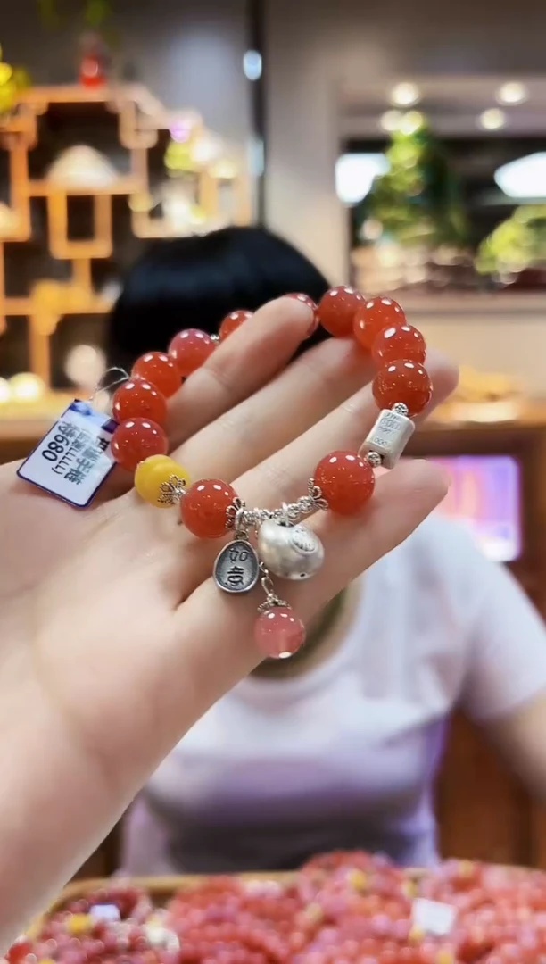 玛瑙/玉髓颈饰未镶嵌手链11