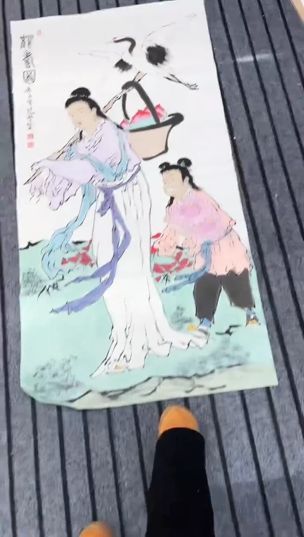 精品国画人物作品