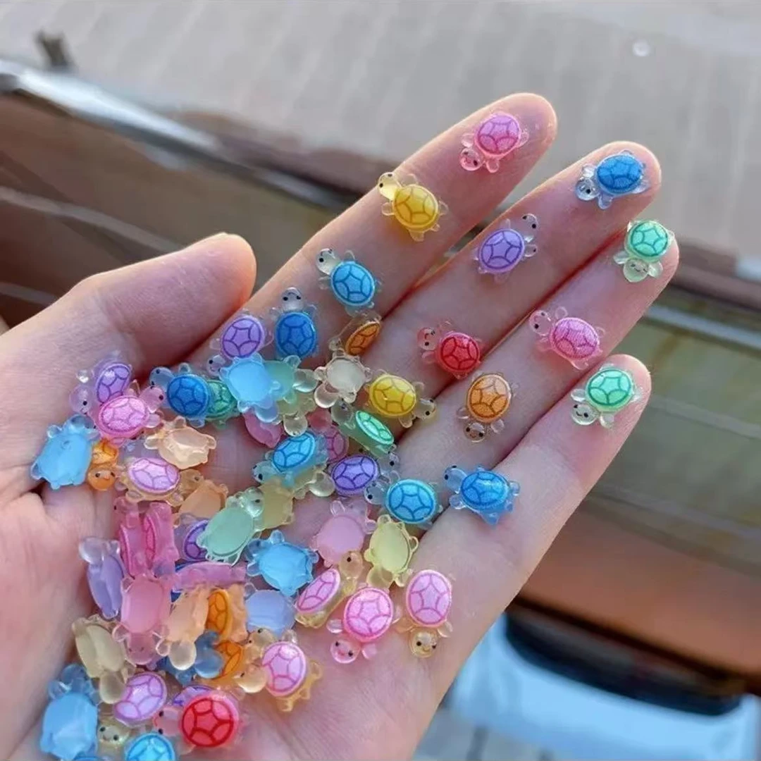 夜光小小乌龟树脂diy工艺品摆件创意玩具