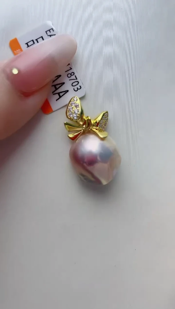 【闪购商品】拼合珍珠（马贝珠）颈饰银S925镶嵌A19