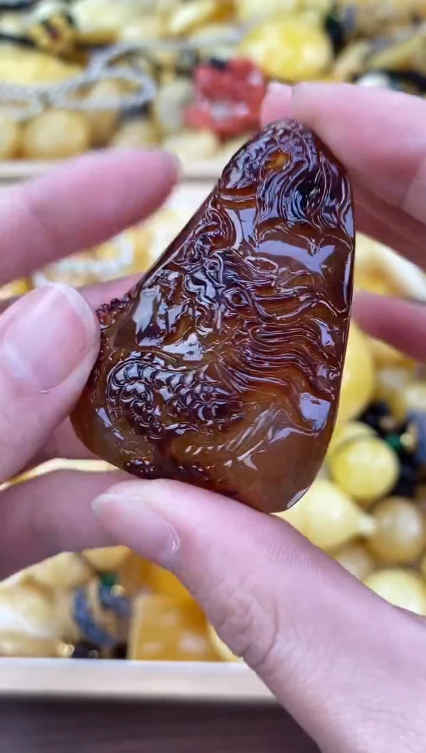 裸石琥珀未镶嵌天然琥珀蜜蜡