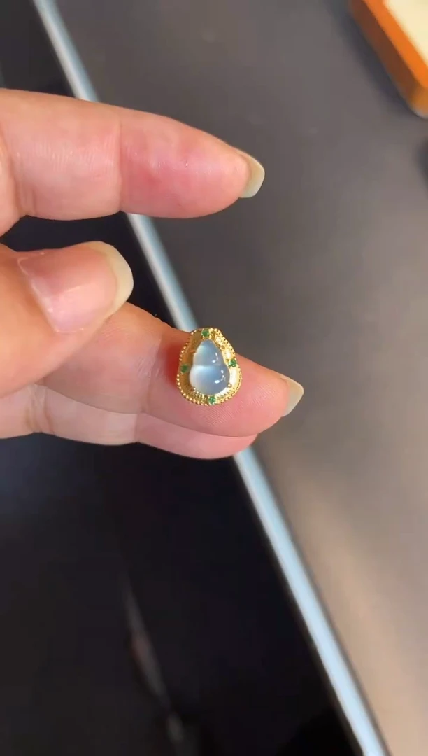 吊坠(不含链)银S925镶嵌翡翠1