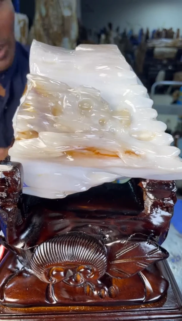 未镶嵌摆件硅化玉28