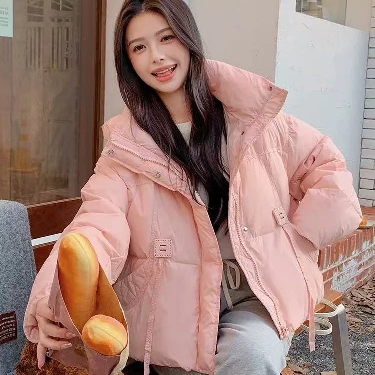 2024冬季新款韩系加厚连帽嘎嘎保暖服外套#8835【衣长60】