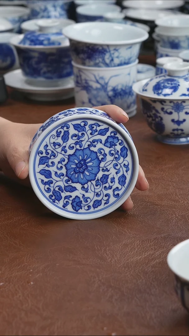 景德镇高端茶器墨奈手绘高端茶器