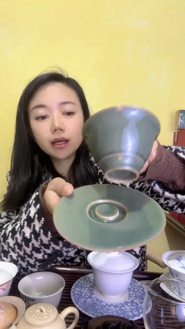 【闪购商品】彩总优选单品哥窑开片盖碗微瑕